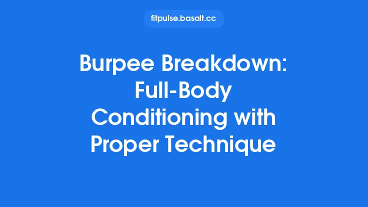 Burpee Breakdown: Full‑Body Conditioning with Proper Technique Thumbnail