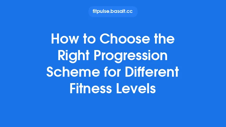How to Choose the Right Progression Scheme for Different Fitness Levels Thumbnail