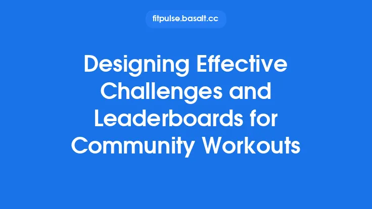 Designing Effective Challenges and Leaderboards for Community Workouts Thumbnail