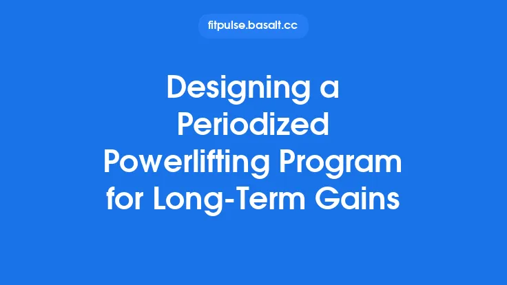 Designing a Periodized Powerlifting Program for Long‑Term Gains Thumbnail