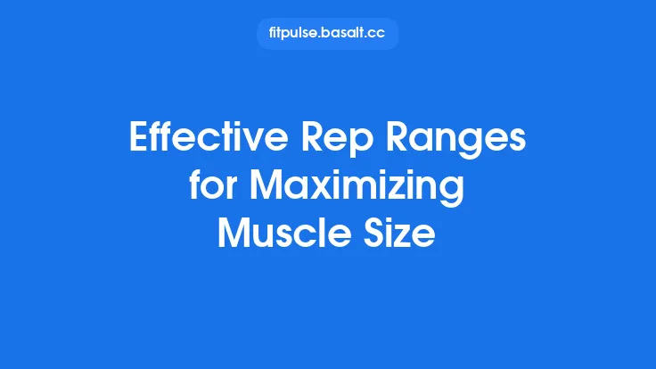 Effective Rep Ranges for Maximizing Muscle Size Thumbnail