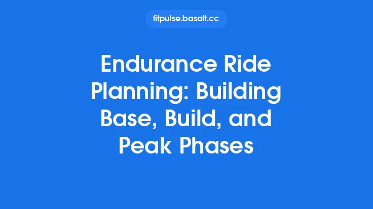 Endurance Ride Planning: Building Base, Build, and Peak Phases Thumbnail