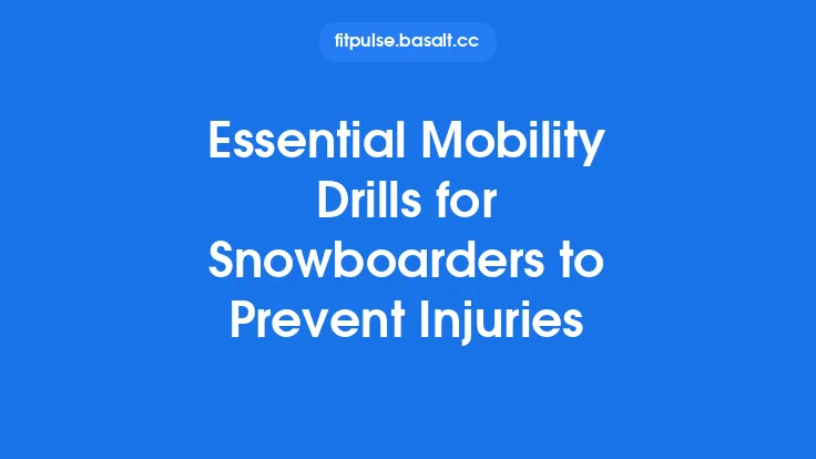 Essential Mobility Drills for Snowboarders to Prevent Injuries Thumbnail