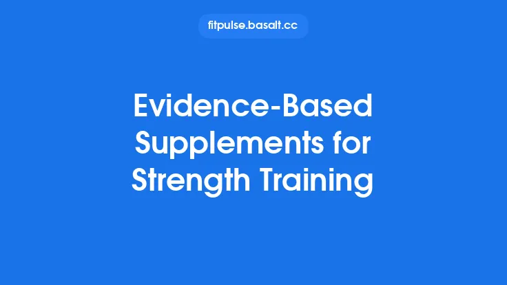 Evidence-Based Supplements for Strength Training Thumbnail