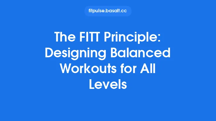 The FITT Principle: Designing Balanced Workouts for All Levels Thumbnail