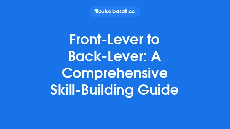 Front‑Lever to Back‑Lever: A Comprehensive Skill‑Building Guide Thumbnail