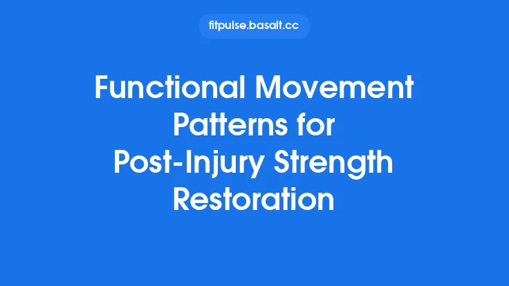 Functional Movement Patterns for Post-Injury Strength Restoration Thumbnail
