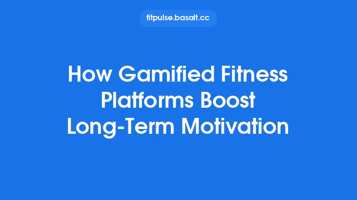 How Gamified Fitness Platforms Boost Long-Term Motivation Thumbnail