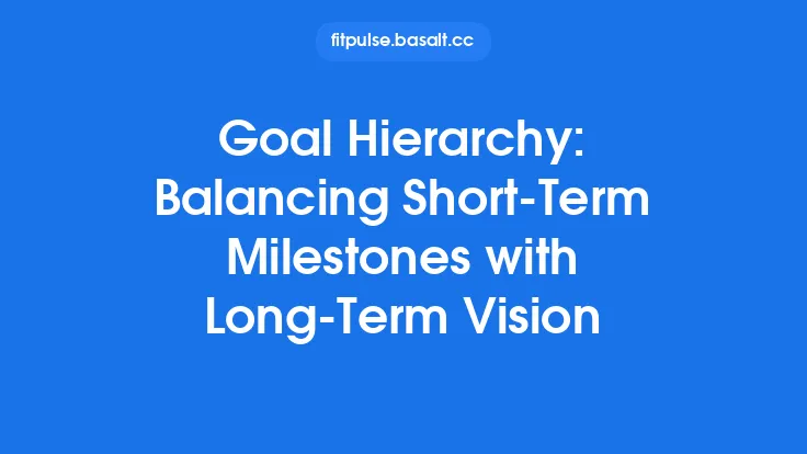 Goal Hierarchy: Balancing Short‑Term Milestones with Long‑Term Vision Thumbnail