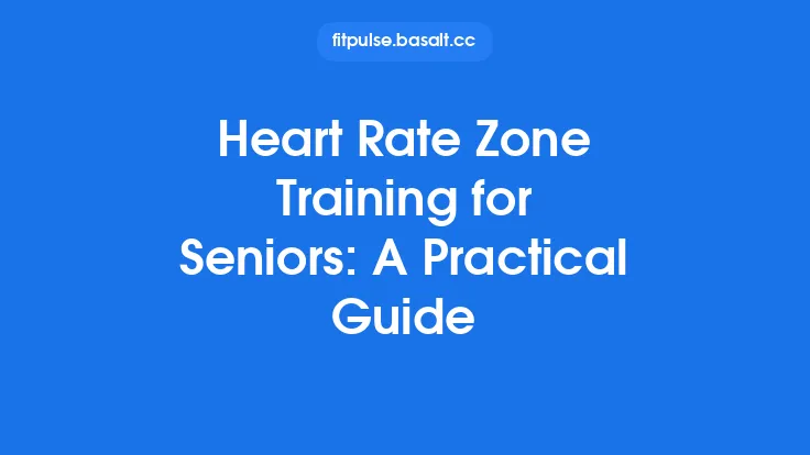 Heart Rate Zone Training for Seniors: A Practical Guide Thumbnail
