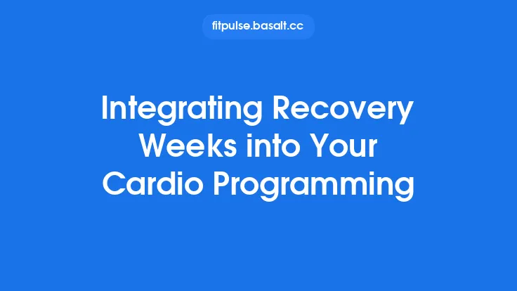 Integrating Recovery Weeks into Your Cardio Programming Thumbnail