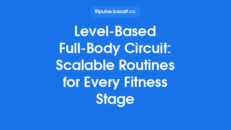 Level‑Based Full‑Body Circuit: Scalable Routines for Every Fitness Stage Thumbnail