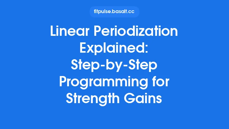 Linear Periodization Explained: Step‑by‑Step Programming for Strength Gains Thumbnail