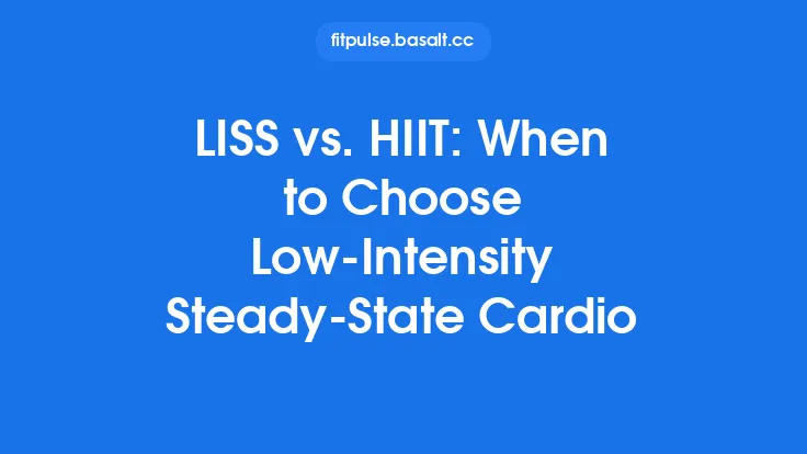 LISS vs. HIIT: When to Choose Low‑Intensity Steady‑State Cardio Thumbnail