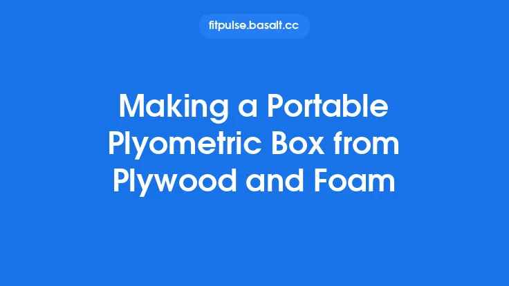 Making a Portable Plyometric Box from Plywood and Foam Thumbnail