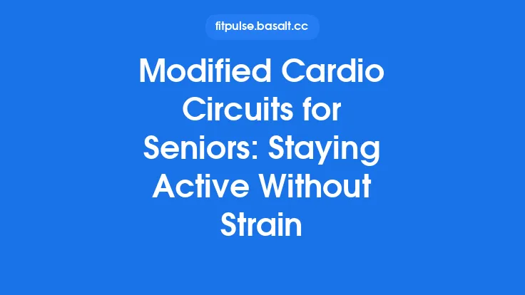 Modified Cardio Circuits for Seniors: Staying Active Without Strain Thumbnail
