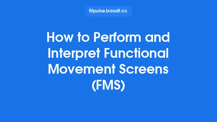How to Perform and Interpret Functional Movement Screens (FMS) Thumbnail