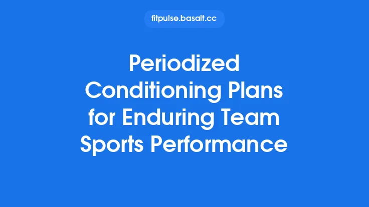 Periodized Conditioning Plans for Enduring Team Sports Performance Thumbnail
