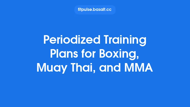 Periodized Training Plans for Boxing, Muay Thai, and MMA Thumbnail