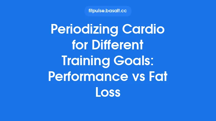 Periodizing Cardio for Different Training Goals: Performance vs Fat Loss Thumbnail
