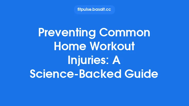Preventing Common Home Workout Injuries: A Science‑Backed Guide Thumbnail