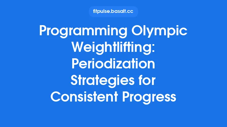 Programming Olympic Weightlifting: Periodization Strategies for Consistent Progress Thumbnail