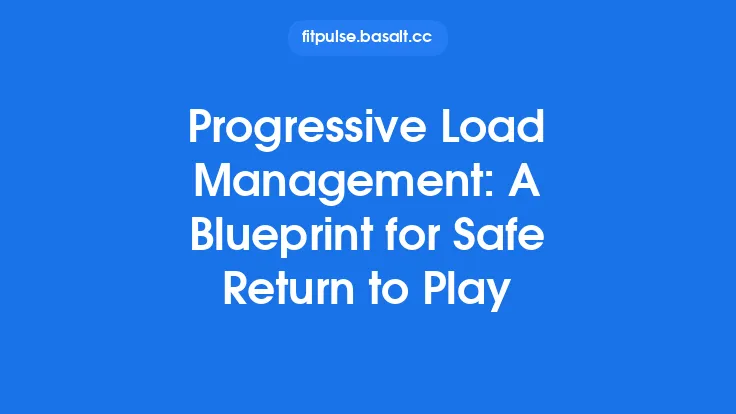 Progressive Load Management: A Blueprint for Safe Return to Play Thumbnail