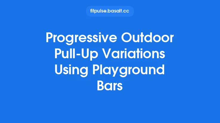 Progressive Outdoor Pull‑Up Variations Using Playground Bars Thumbnail