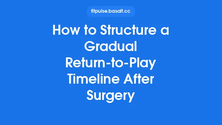 How to Structure a Gradual Return‑to‑Play Timeline After Surgery Thumbnail