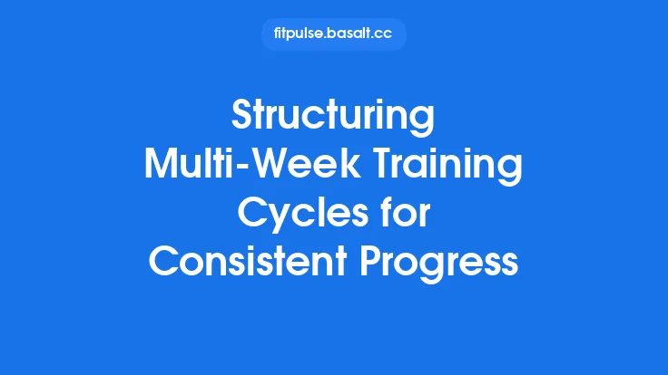 Structuring Multi‑Week Training Cycles for Consistent Progress Thumbnail