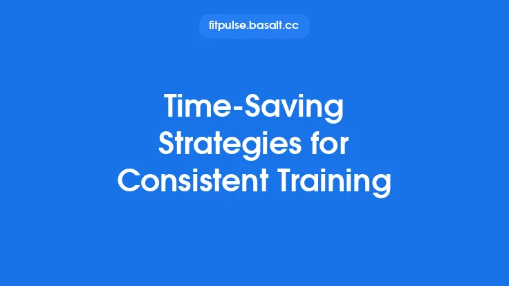 Time‑Saving Strategies for Consistent Training Thumbnail