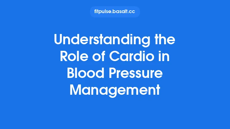 Understanding the Role of Cardio in Blood Pressure Management Thumbnail