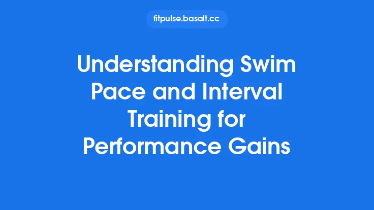 Understanding Swim Pace and Interval Training for Performance Gains Thumbnail