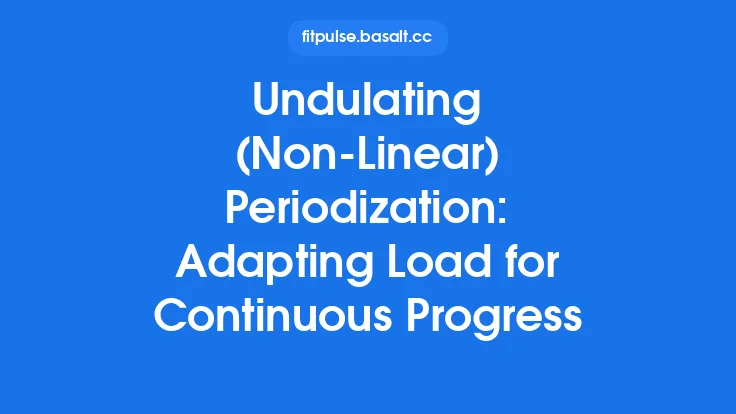 Undulating (Non‑Linear) Periodization: Adapting Load for Continuous Progress Thumbnail