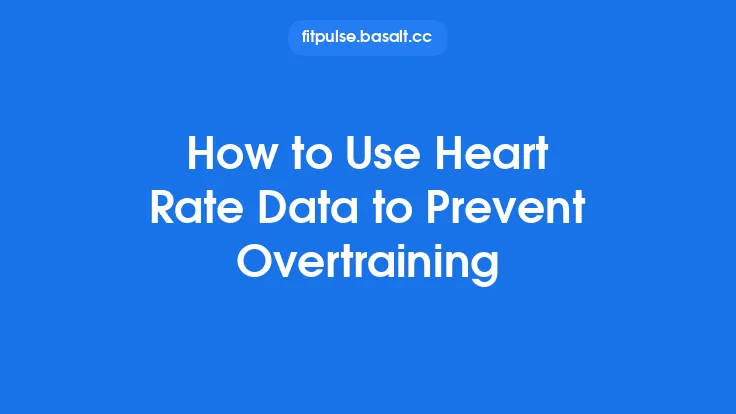 How to Use Heart Rate Data to Prevent Overtraining Thumbnail