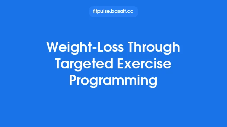 Weight‑Loss Through Targeted Exercise Programming Thumbnail